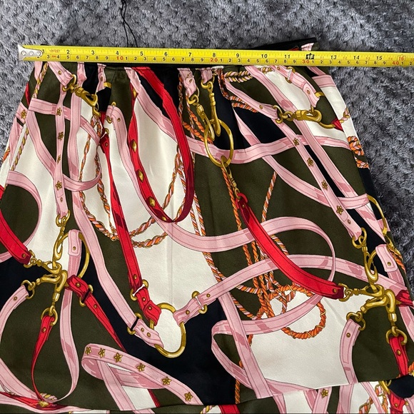 Zara printed ruffled hem skirt NWT M - Picture 7 of 15